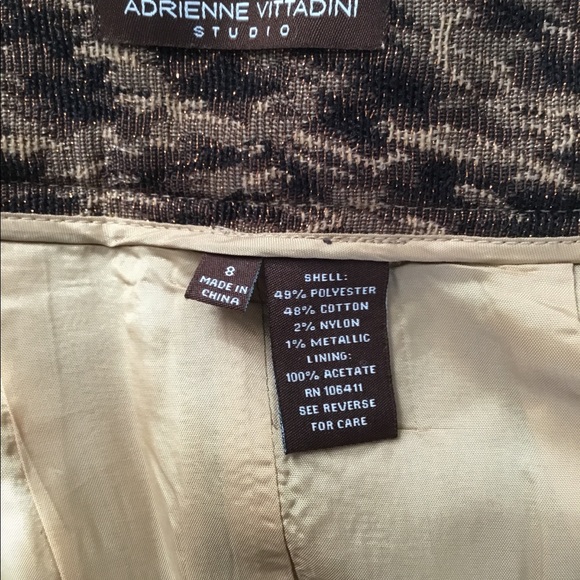 Adrienne Vittadini Studio animal print skirt - Picture 3 of 4